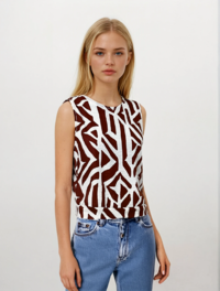TOP DONNA E2540633FL Tellini S.r.l. Ingrosso Abbigliamento